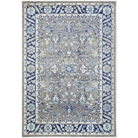 Provance Alsace Traditional Grey & Blue Rug