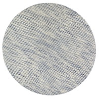 Scandi Blue Reversible Wool Round Rug