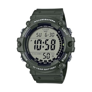 Casio AE-1500WHX-3AV Digital Mens Watch Green Resin Band 100M Water Resistant