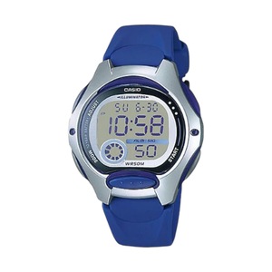Casio Digital Watch LW-200-2AV Womens Blue Resin Band 50M Water Resistant