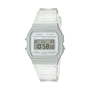 Casio F-91WS-7JH Clear Skeleton Digital Watch with Daily Water Resistance