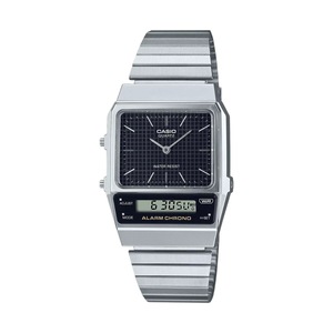 Casio General Digital-Analogue Silver Resin Strap Unisex Watch AQ-800E-1ADF
