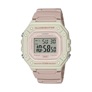 Casio General Digital Pink Resin Strap Women's Watch W-218HC-4A2VDF