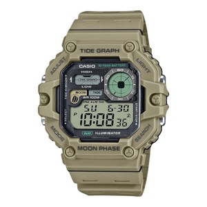 Casio WS-1700H-5AV Digital Tide Graph Moon Data 100M Water Resistant Watch
