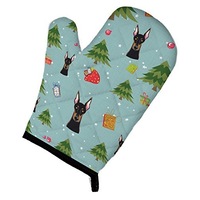 Christmas Tree Doberman Pinscher Oven Mitt, 12" by 8.5", Caroline's Treasures BB5034OVMT