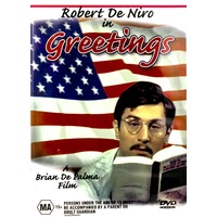 GREETINGS - Comedy Drama ROBERT DE NIRO -Rare DVD Aus Stock Comedy New