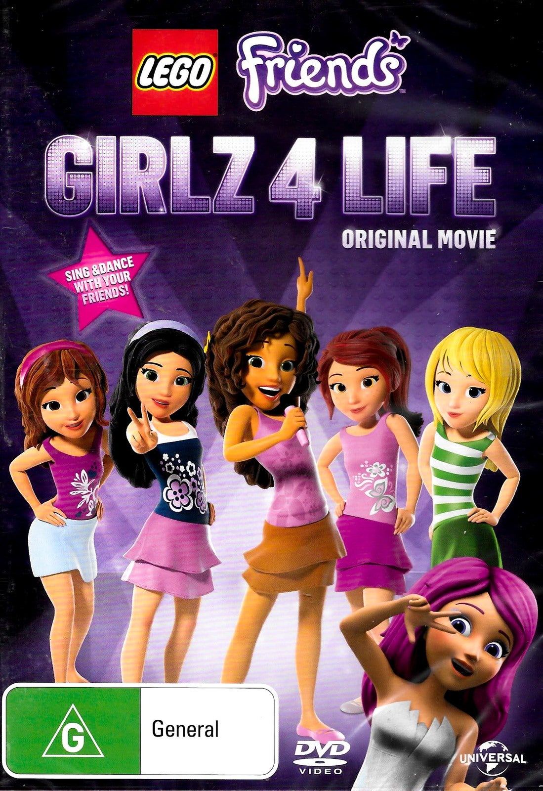 LEGO Friends Girlz 4 Life (Original Movie) -Rare DVD Aus Stock -Family New