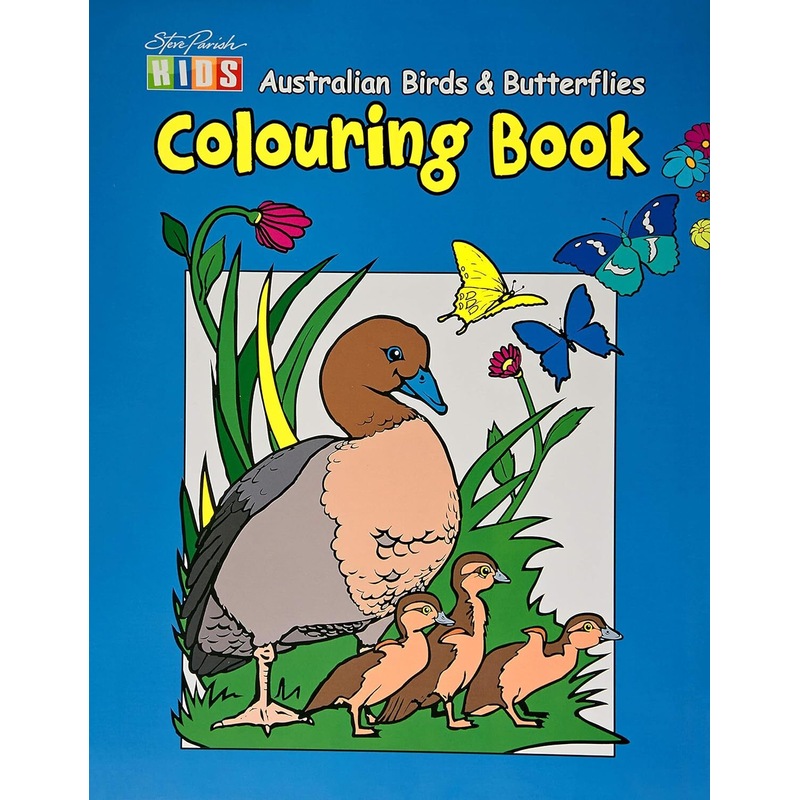 Buy Steve Parish Colouring Book: Australian Birds & Butterflies ...