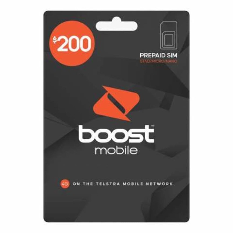 Buy Boost Mobile 200 Prepaid SIM Card Starter Kit Pack Long Term