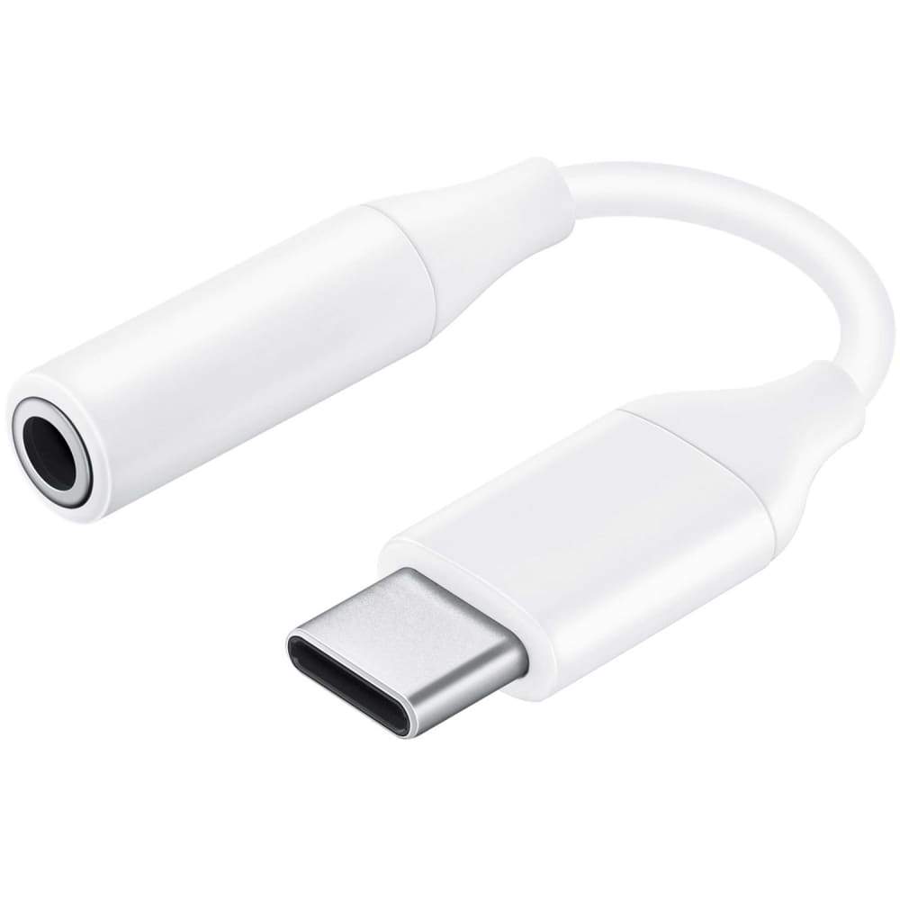 Bulk Pack Samsung Headset Adaptor - USB-C to 3.5mm - White