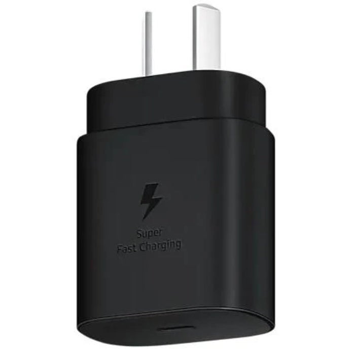 Samsung 25W Travel AC Charger Adapter (Type-C / USB-C Connetor- NO CABLE) - Black