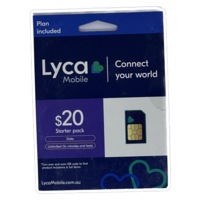 LycaMobile Prepaid SIM Card $20