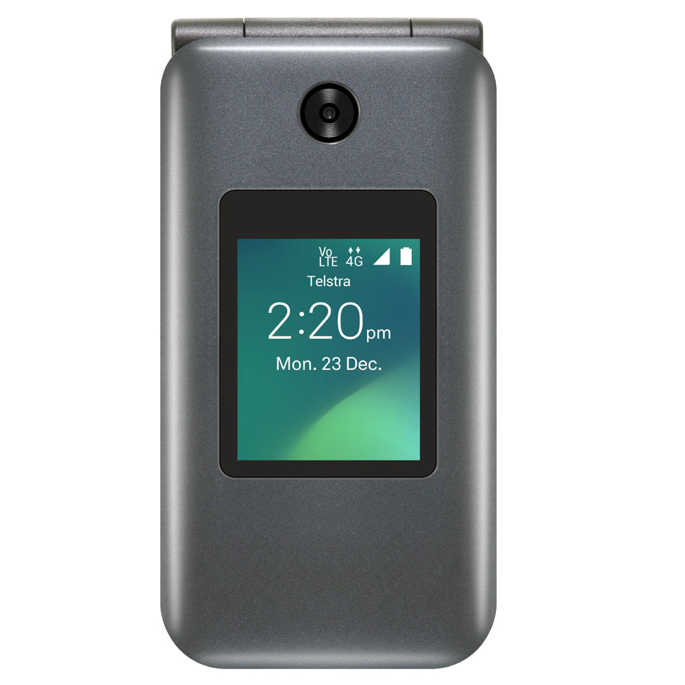 Buy Telstra Locked Flip 4 ZTE 4GX (Blue Tick) - Black - MyDeal