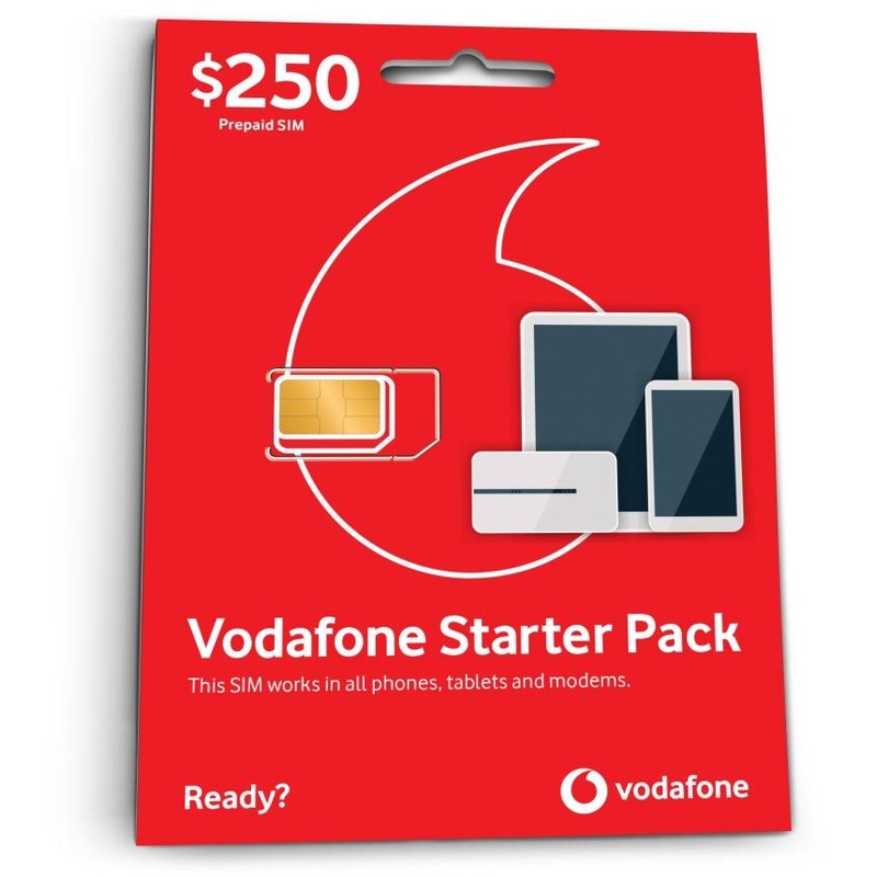 Buy Vodafone 250 Prepaid Starter Pack 150GB 12 Month Expiry MyDeal