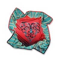 Cuore Silk Scarf By Silviya Neri
