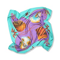 Shells Foulard Silk Scarf By Silviya Neri
