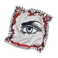 Have an Eye on You Silk Scarf By Silviya Neri
