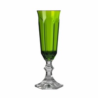 Mario Luca Giusti Dolce Vita Set of 2 Champagne Flute Green