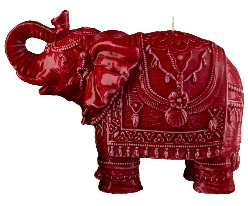 Mario Luca Giusti Elephant Candle Red