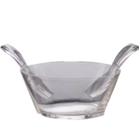 Mario Luca Giusti Fulmine Acrylic Salad Bowl with Serving Clear