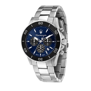 Maserati Competizione Chronograph 43mm Blue Dial Stainless Steel Strap Watch
