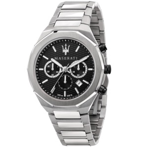 Maserati Stile Silver Chronograph Watch