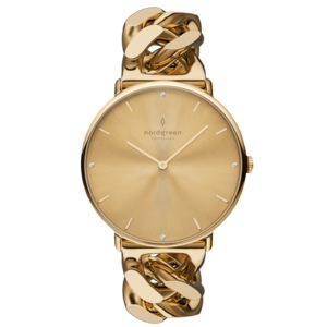 Nordgreen Native 28mm Women's Gold Chain Crystal Dial Luxury Watch