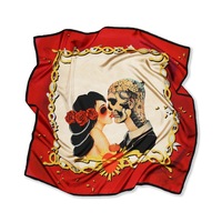 The Kiss Silk Scarf By Silviya Neri