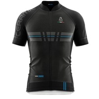 Vardena Cut Line Black Carbon Ceramic Cycling Jersey