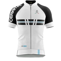 Vardena Cut Line White Carbon Ceramic Cycling Jersey