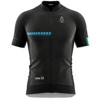 Vardena Solid Black Full Carbon Cycling Jersey