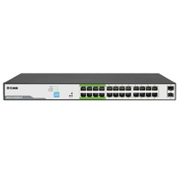 26-Port Gigabit PoE Switch with 24 PoE+ Ports 8 Long Reach 250m and 2 SFP Uplinks