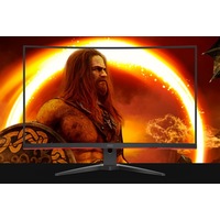 AOC 31.5' Curved 0.5ms 240Hz, FHD FreeSync Premium, Ultra Narrow Border Gaming Monitor - DP x 1, HDMI x 2, VGA x1. VESA100mm Low Blue