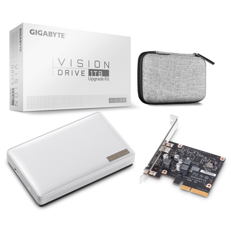 Buy GIGABYTE Vision Drive 1TB External SSD Upgrade Kit, USBC