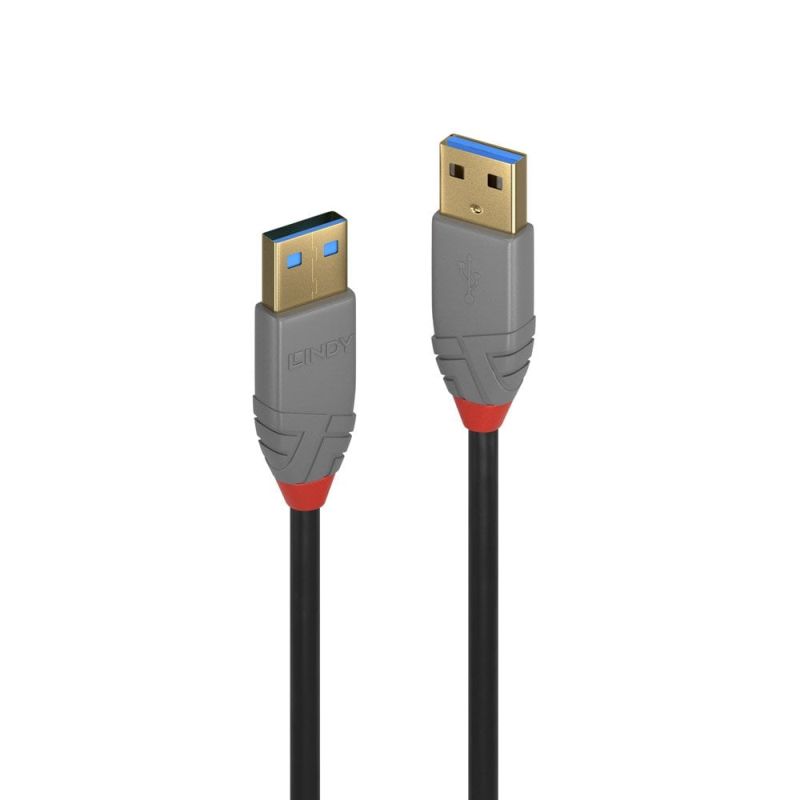 LINDY 1m USB3 A-A Cable Anthra Line