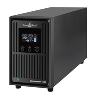 POWERSHIELD Commander 1100VA / 990W Line Interactive Pure Sine Wave Tower UPS with AVR. Telephone / Modem