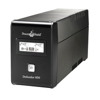 POWERSHIELD Defender 650VA / 390W Line Interactive UPS with AVR, Australian Outlets and user replaceable batteries