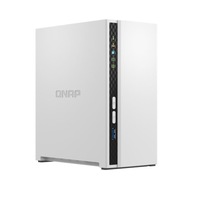 QNAP TS-233 2 Bay NAS ARM 4-core Cortex-A55 2.0GHz processor 2GB Hot-swappable 1xGbE WOL 2xUSB2.0 1xUSB3.2 FAN 2 year