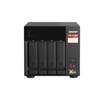 QNAP TS-473A-8G 4 Bay NAS 8G DDR4 AMD V1500B quad-core 2.2 GHz processor 2x M.2 2280 PCIe Gen3 x1 slots Hot-swappable 3xUSB 3.2 WTY