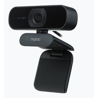RAPOO C260 Webcam FHD 1080P/HD720P, USB 2.0 Chrome OS and Android V5.0 or above - Ideal for TEAMS, Zoom