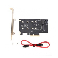 SIMPLECOM EC412 Dual M.2 B Key and M Key to PCI-E x4 and SATA 6G Expansion Card