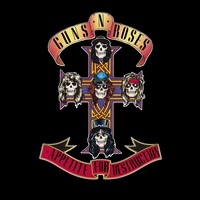 UNIVERSAL MUSIC Crosley Record Storage Crate & GUNS & ROSES APPETITE FOR DESTRUCTION - VINYL ALBUM Bundle
