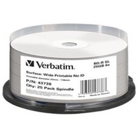 VERBATIM Blu-Ray BD-R 25pk 25GB, 6x, Spindle