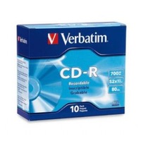 VERBATIM CD-R 700MB 10Pack of Slim Case 52x
