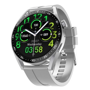 1.39 Inch Ip67 Waterproof Health Monitoring Bluetooth Call Smart Watch With Nfc Payment Grey Smart Watches