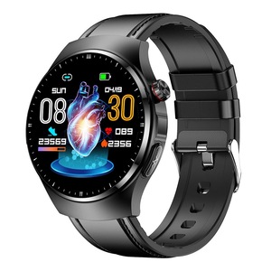 1.39 Inch Ip67 Waterproof Sports Health Monitoring Smart Bluetooth Calling Watch Black Leather Smart Watches
