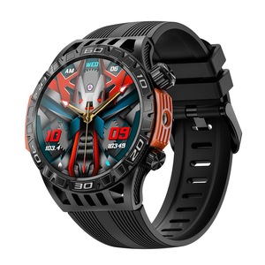 1.46 Inch Ip68 Waterproof Sos Flashlight Bluetooth Smart Watch Black Smart Watches