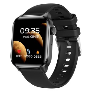 1.85 Inch Ip67 Waterproof Sports Health Monitoring Bluetooth Call Smart Watch Black Smart Watches