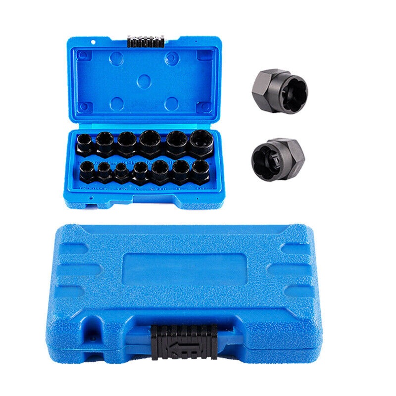 13 Piece Impact Bolt & Nut Remover Set Extractor Socket Tool Screwdrivers & Nutdrivers Australia