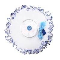 2.4M Hand Cast Fishing Net Spin Nylon Bait With Sinker Nets